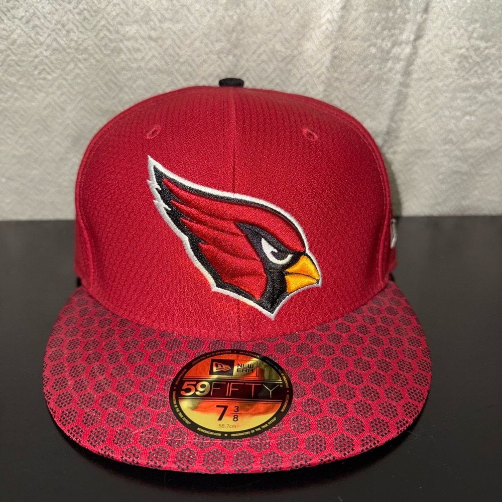 New Era Red 59FIFTY Fitted Cap with Logo
